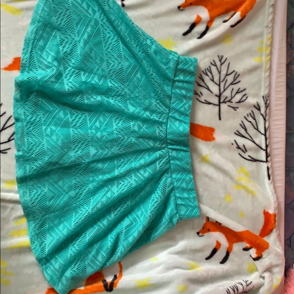 Teal Skater Skirt